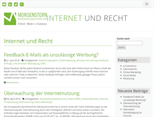 Tablet Screenshot of internetrecht-speyer.de